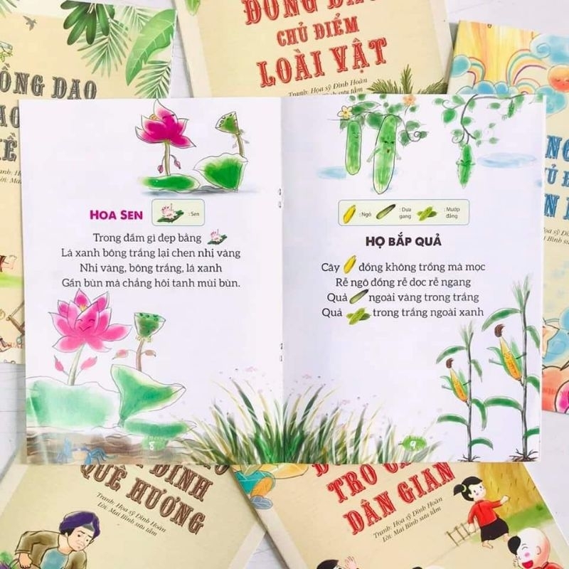 Bộ đồng dao theo chủ điểm - Tư duy hình ảnh 6 cuốn