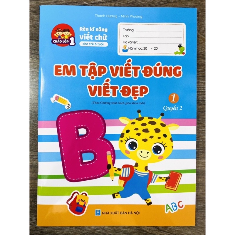 Em tập viết đúng, viết đẹp 3 cuốn
