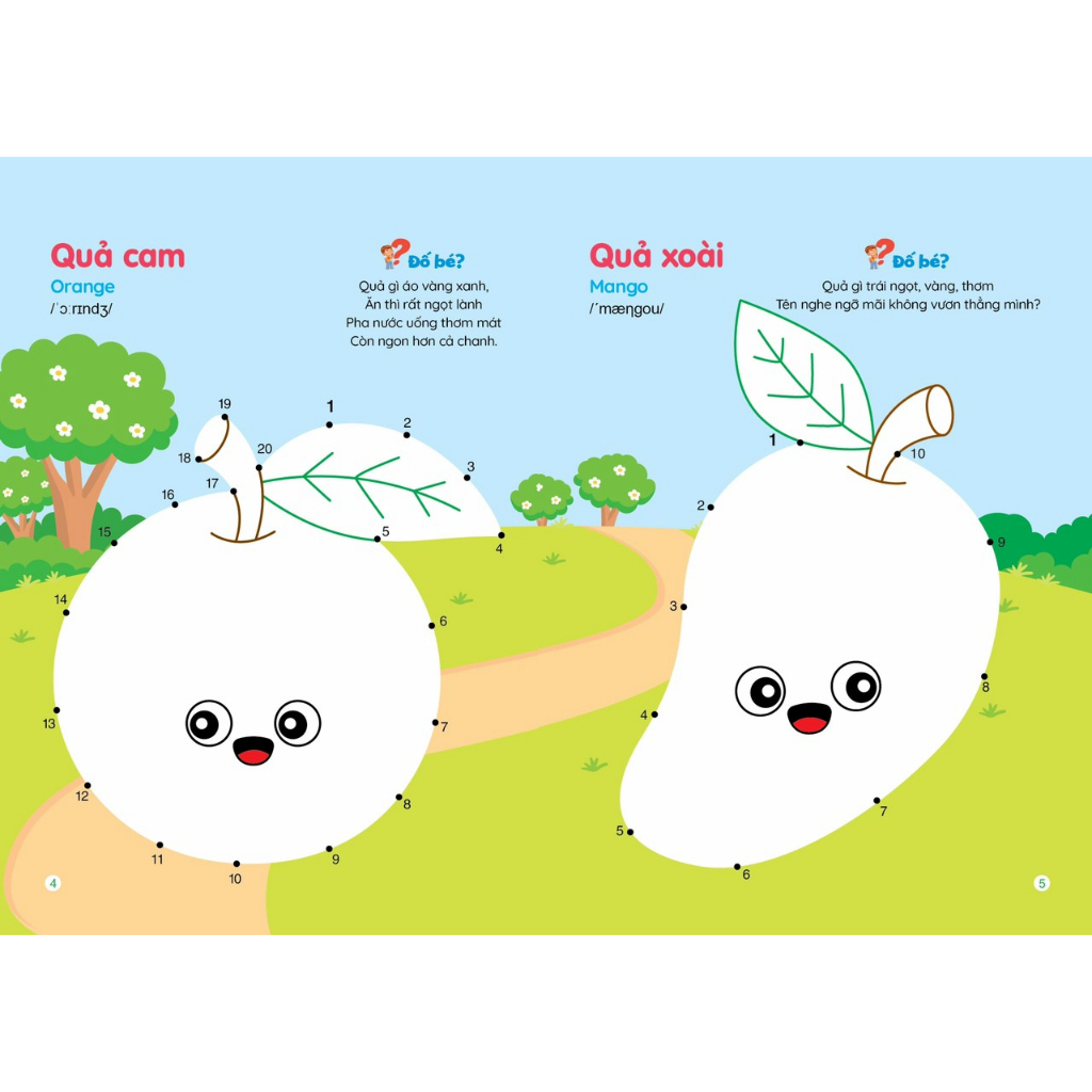 Bộ tô màu nối số, giải đố thông minh (bộ 6 quyển)