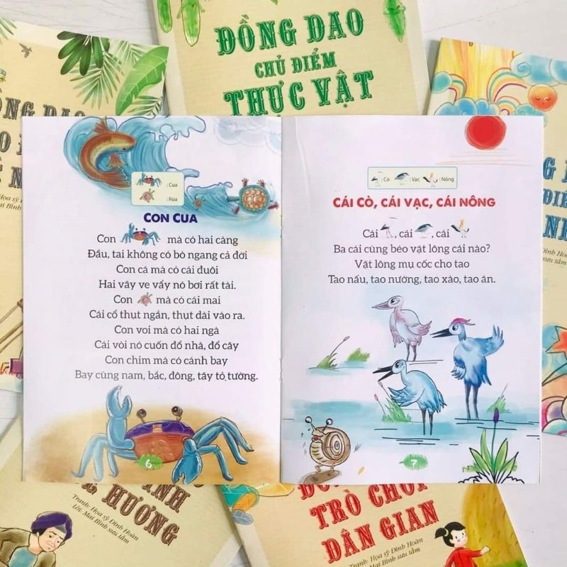 Bộ đồng dao theo chủ điểm - Tư duy hình ảnh 6 cuốn