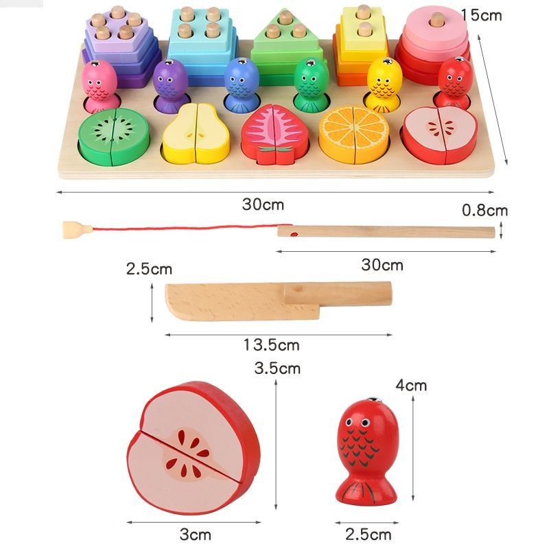 3in1 trái cây, thả hình, câu cá YLG