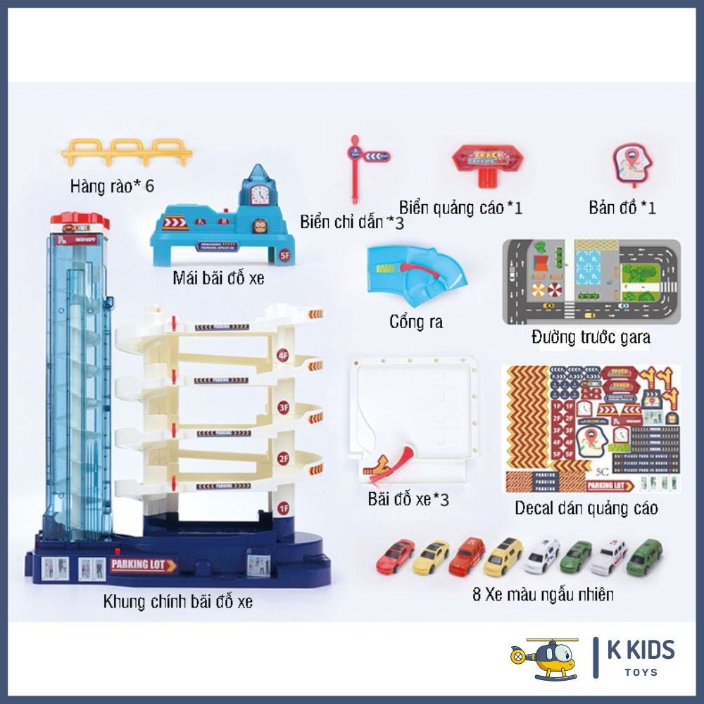 Gara 5 tầng 3302A(8 bộ/thùng)