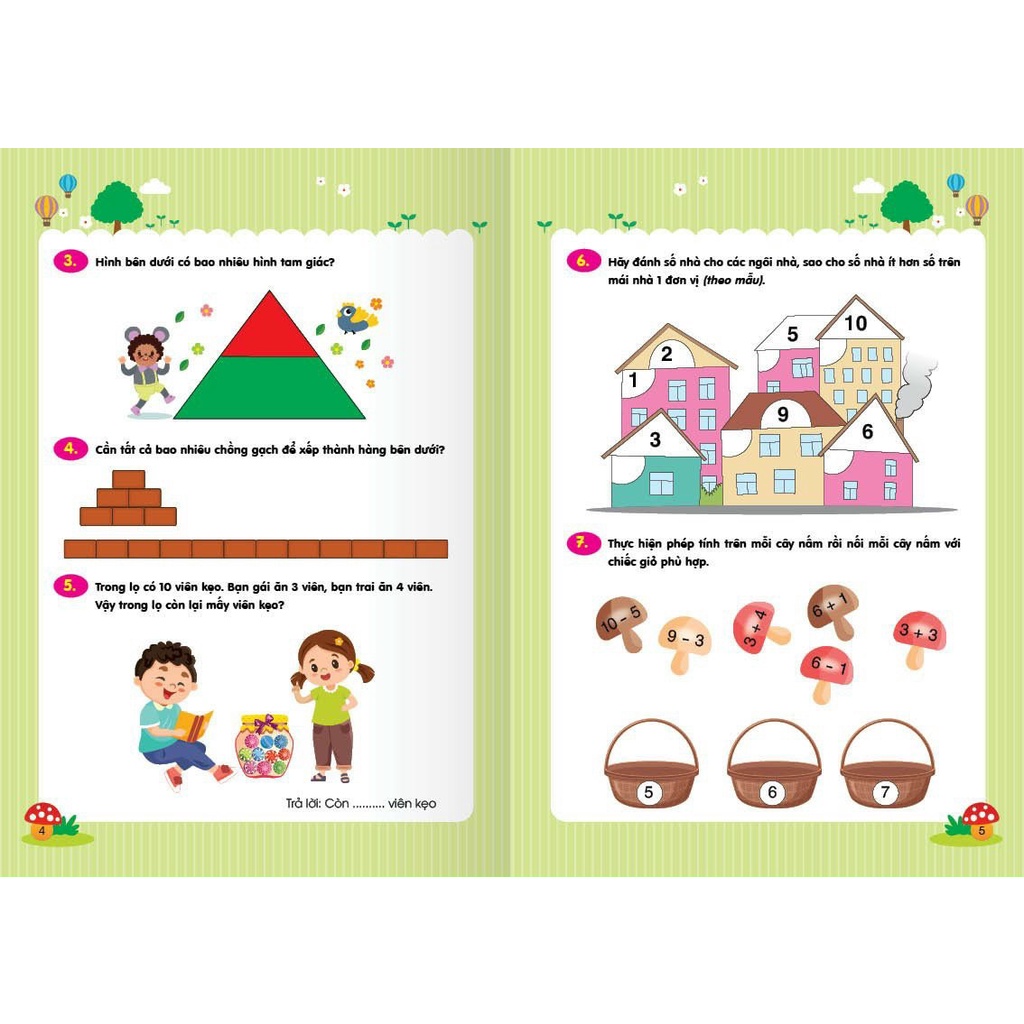 Sách trò chơi toán học - rèn luyện tư duy 2 cuốn