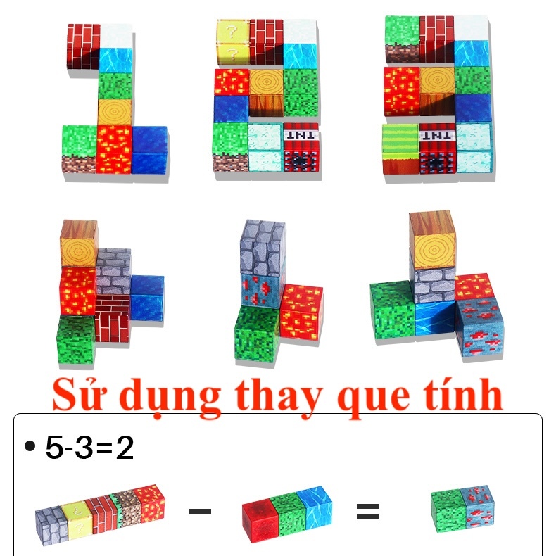 Khối xây dựng nam châm Minecraft mã 4867 (3000V full VAT)