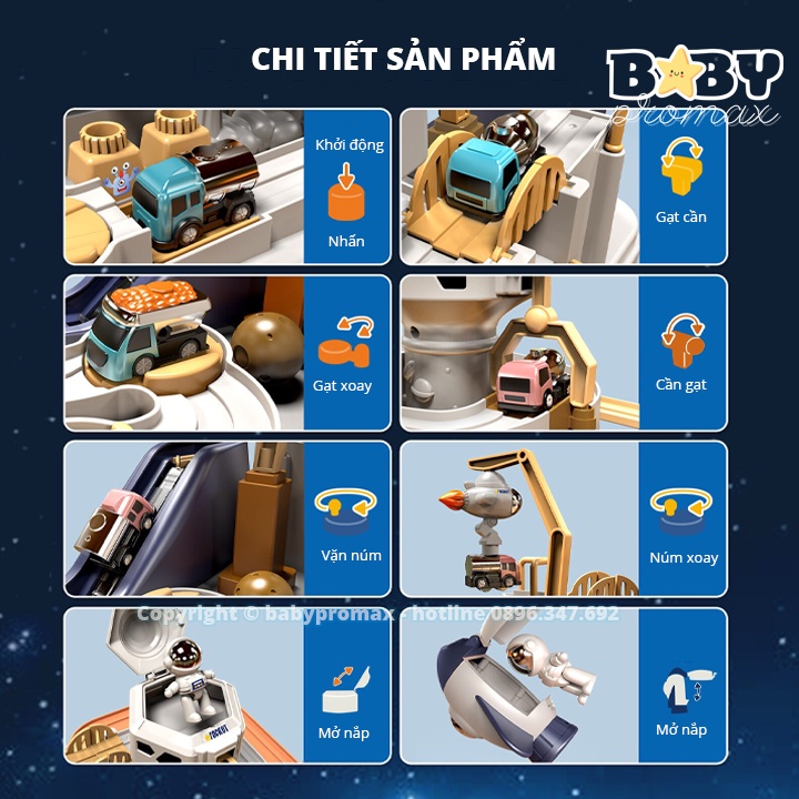 Đường đua phi hành gia(24 bộ/thùng)