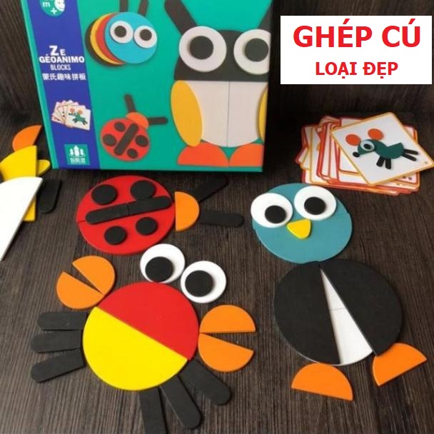 Ghép gỗ hình con vật (48 bộ/thùng)