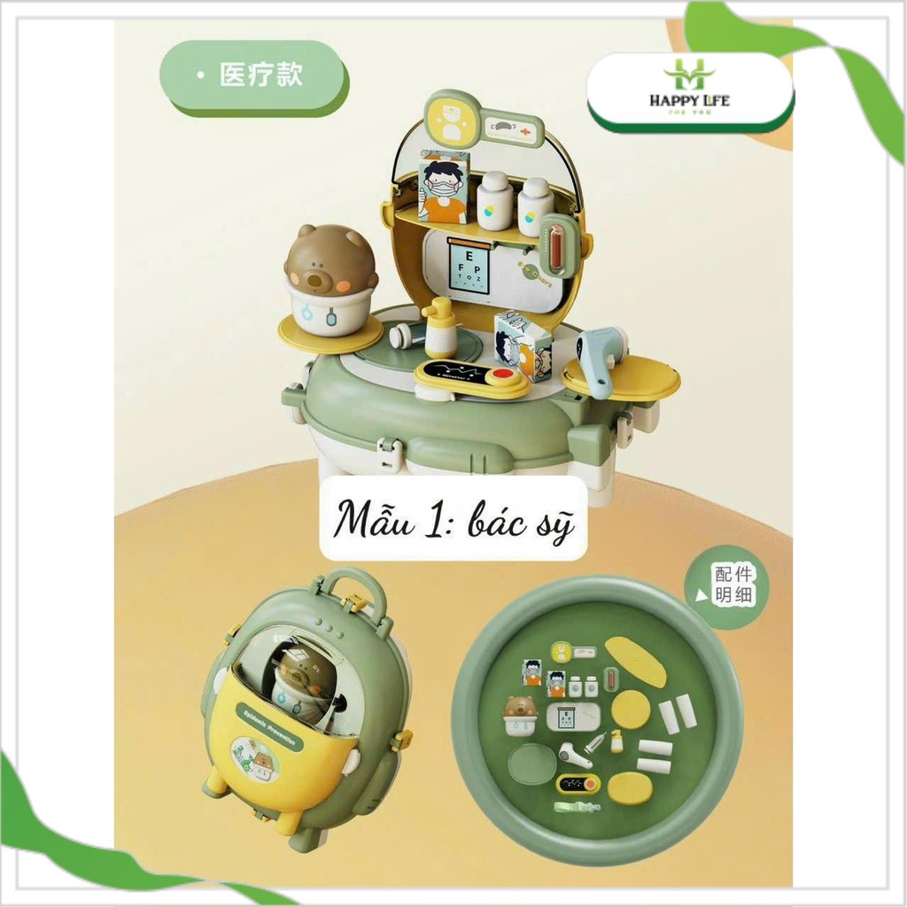 Balo nghề có gấu
(5 nghề)/vali nghề-HY-21/22/23/24/25(36 bộ/thùng)