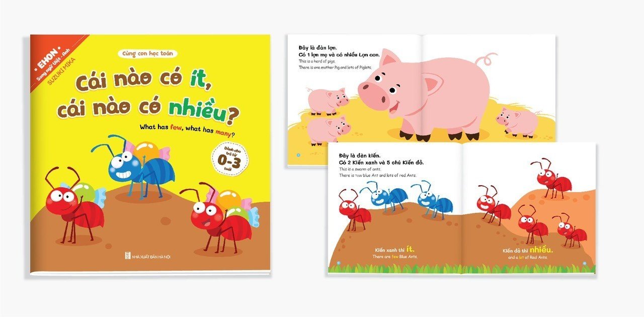 Bộ ehon toán học đầu đời cho bé từ 0-3 tuổi (bộ 8 cuốn)
