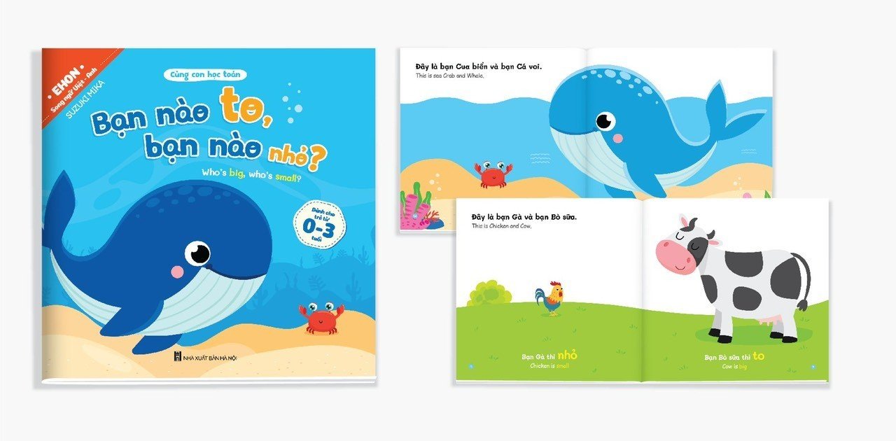 Bộ ehon toán học đầu đời cho bé từ 0-3 tuổi (bộ 8 cuốn)