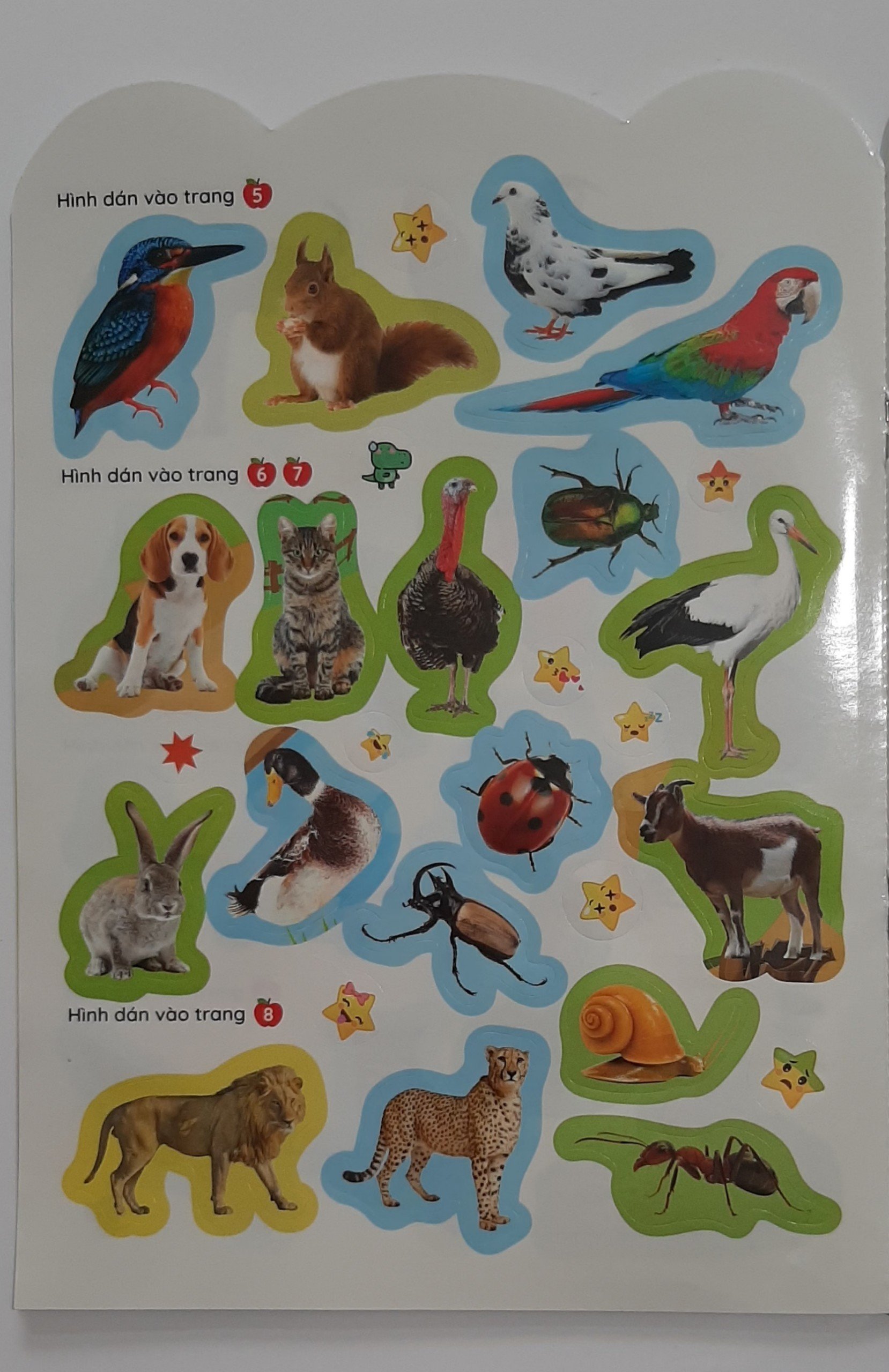 Set 6 cuốn sách bóc dán thông minh cho bé