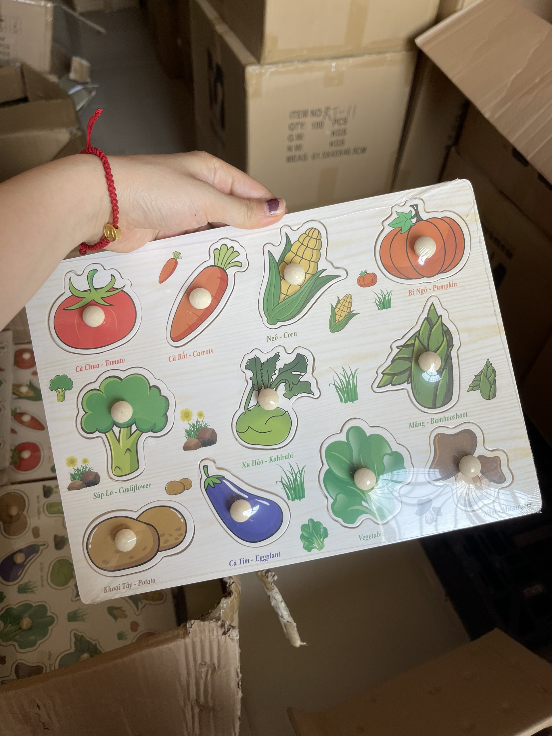 Bảng Núm Gỗ (100 bộ/thùng)