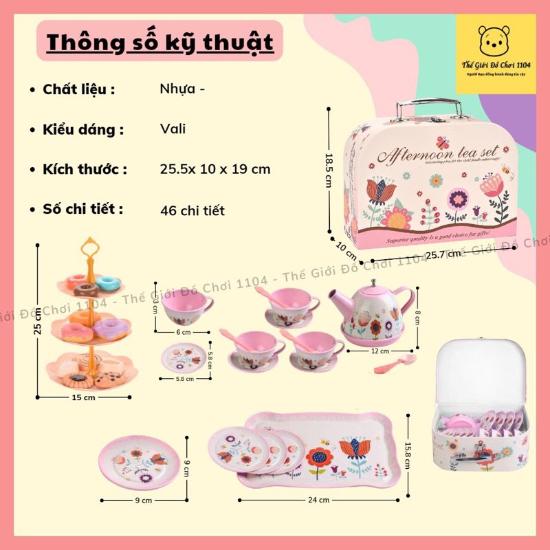 Vali trà bánh 2 7675-2A(48 bộ/thùng)