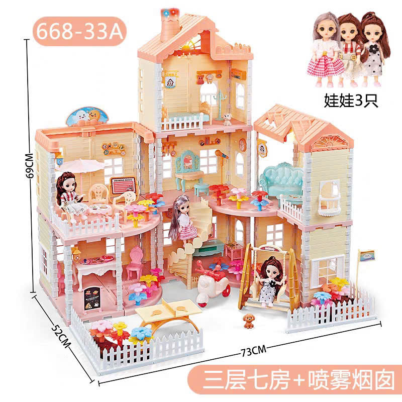 Biệt thự búp bê 276pcs mã 668-33A