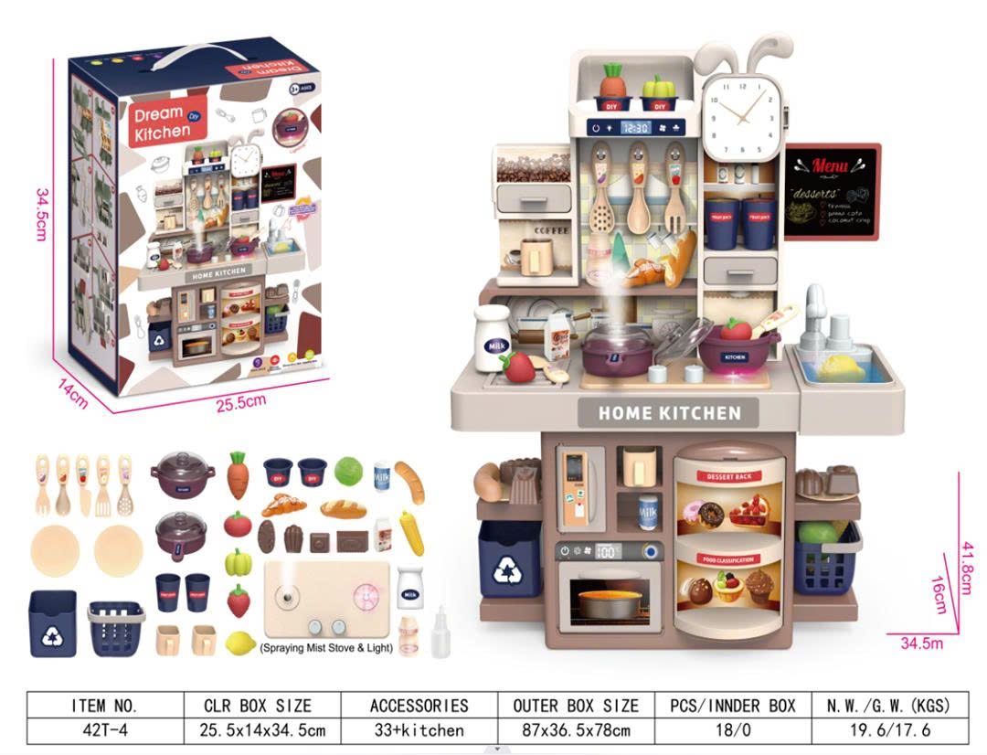 Bếp 42cm màu hồng/xanh mã 42T-4