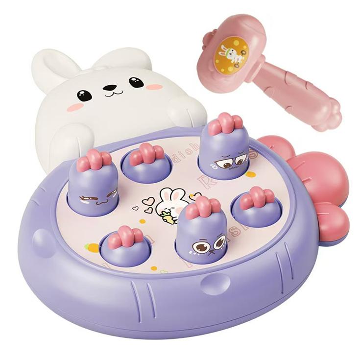 Hộp đập chuột thỏ cà rốt màu cam/tím mã LM601A