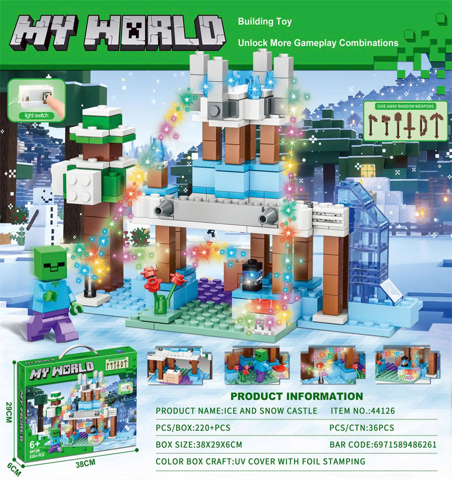 Lắp ráp Minecraft 2 220pcs mã 44126