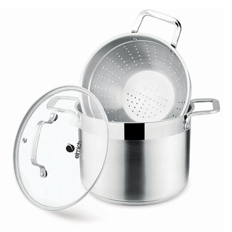Elmich sẵn các dụng cụ để nấu xôi mặn
