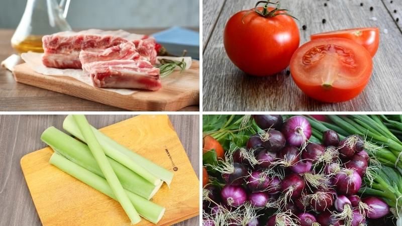 1: Những nguyên liệu cơ bản cho món bún độc đáo này