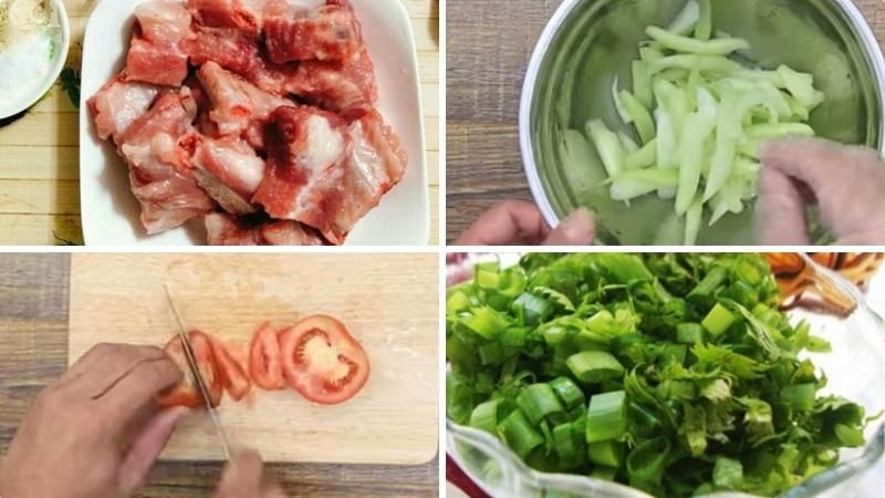 2: Các nguyên liệu cần được sơ chế cẩn thận