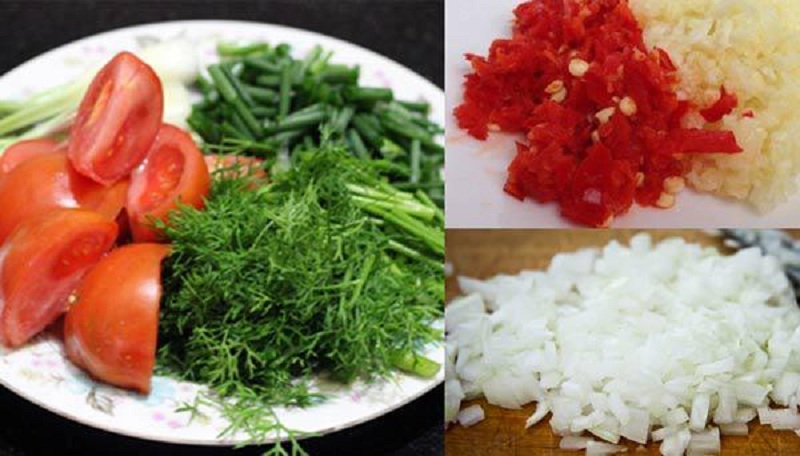 sơ chế nguyên liệu nấu canh chua