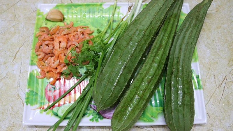 Nguyên liệu nấu canh mướp