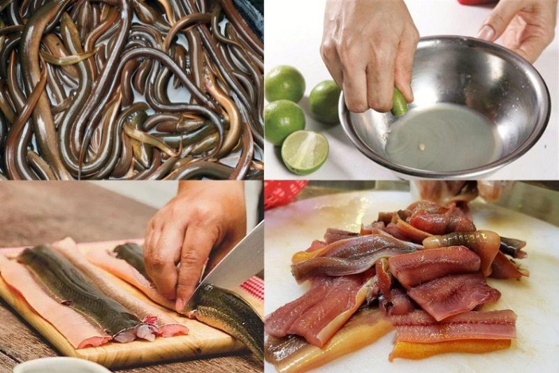  Ảnh 2: Các nguyên liệu chính dùng trong món cháo lươn của người dân quê Nghệ An