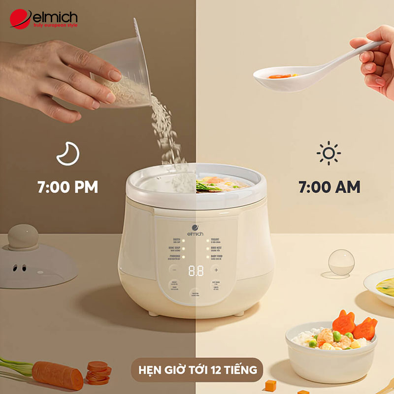 Hình 1: Cơ chế và cách thức hoạt động của nồi nấu chậm