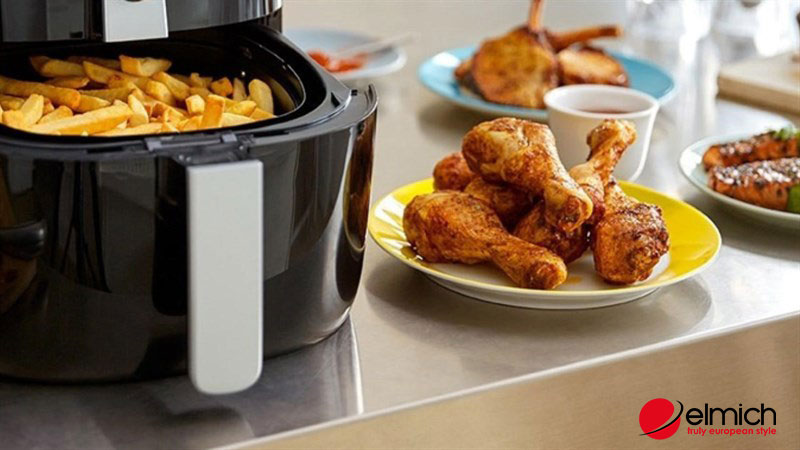 Hình 2: Nồi chiên giúp giảm lượng mỡ bạn ăn vào trong cơ thể