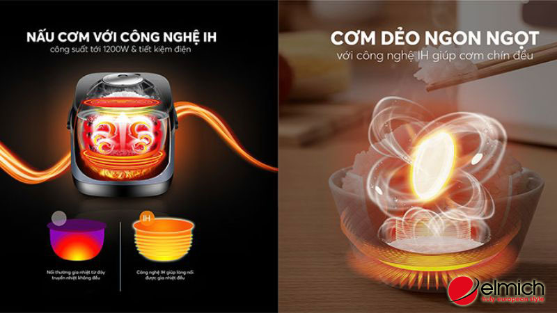 Hình 3: Công nghệ IH giúp cơm luôn được nấu chín đều