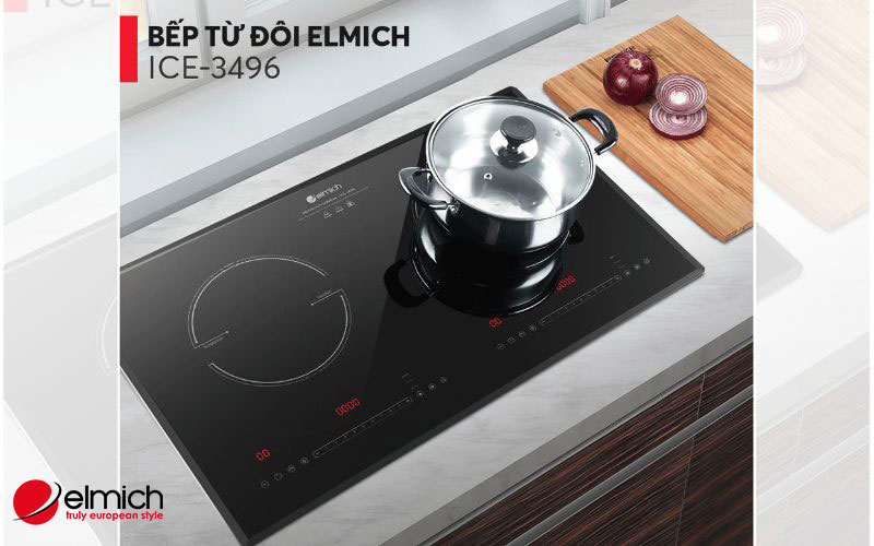 Hình 5: Bếp từ đôi Elmich ICE-3496 – 2 vùng nấu