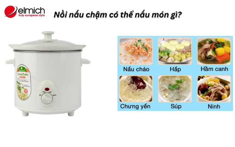 Hình 6: Những món có thể nấu bằng nồi nấu cháo chậm
