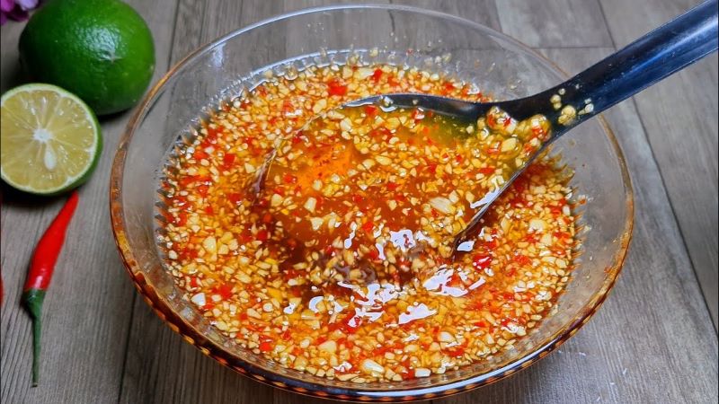 Pha nước chấm gà