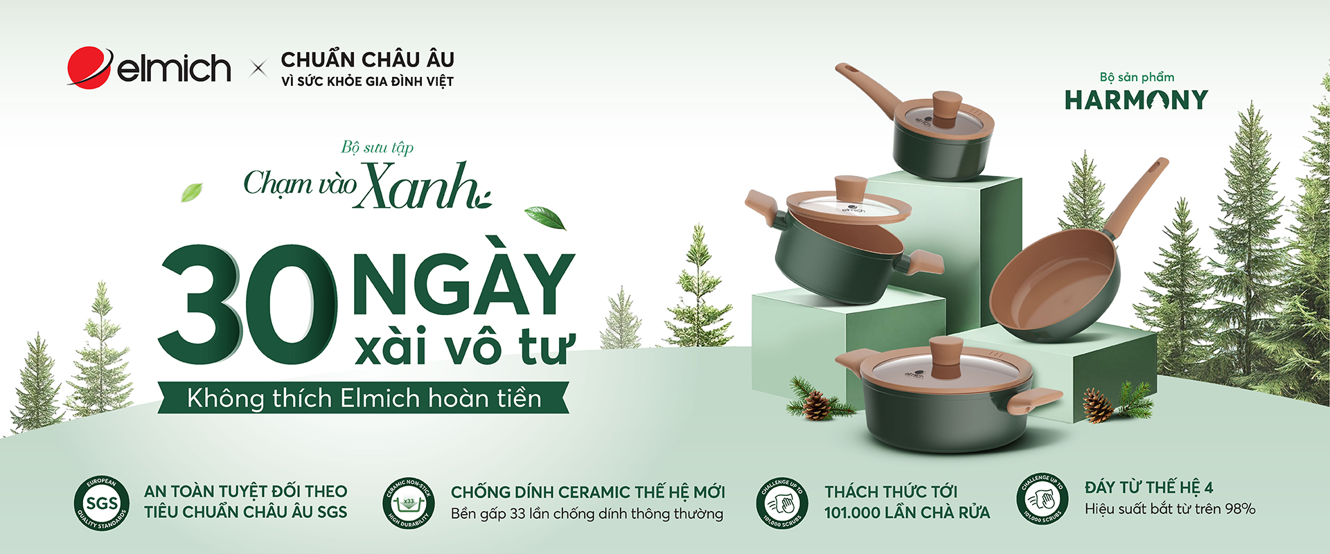 Chạm vào xanh