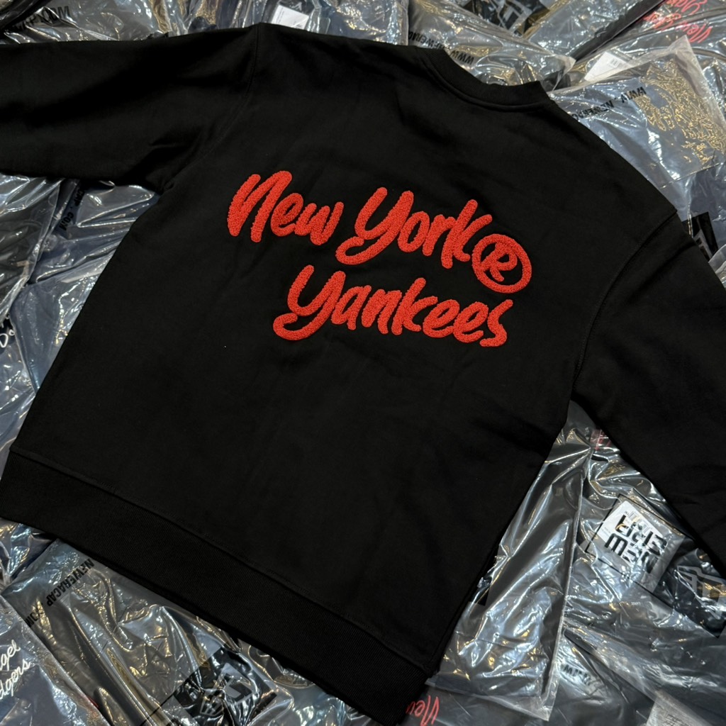 Áo New Era Sweater NY Yankees Dual Embroidery Black 16126946