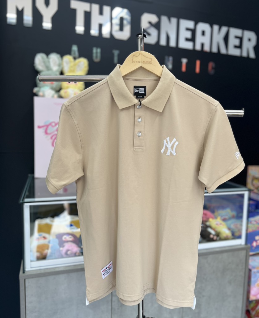 Áo New Era Polo Nâu Begie