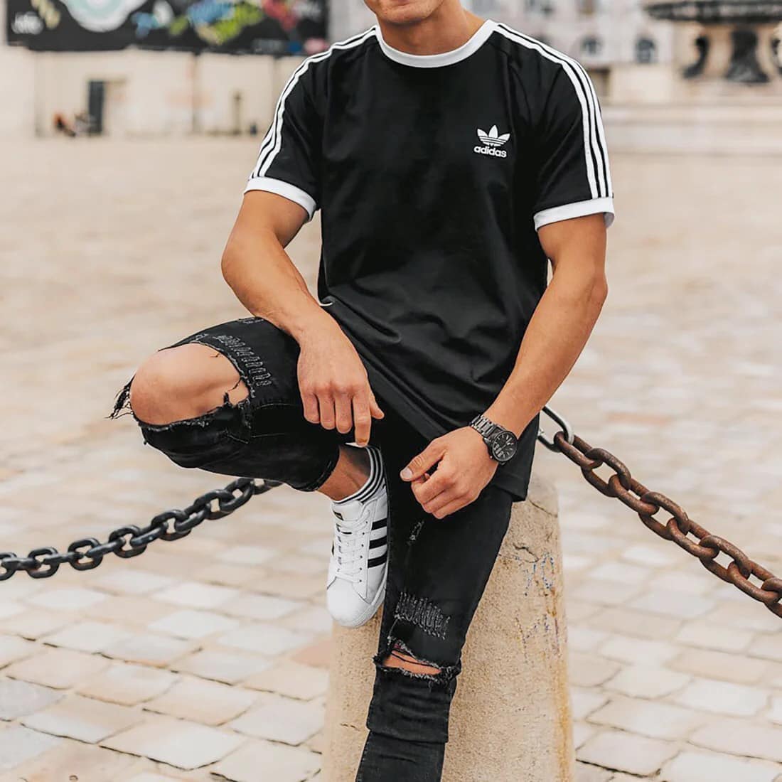 Áo Thun Adidas Tee - Đen