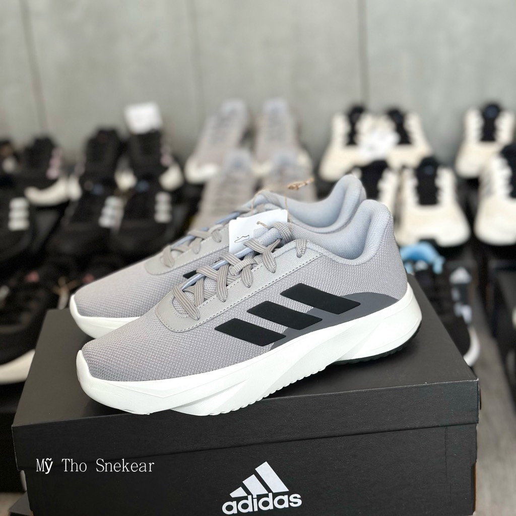 Giày Adidas Basic Run-Lines Grey/Black JK0831