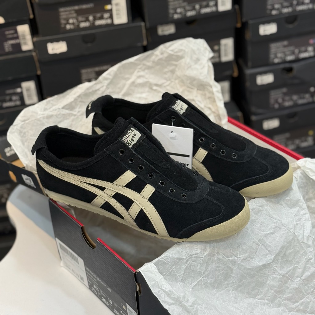 Giày Onitsuka Tiger Mexico 66 Slip On Black/Putty 1183C157-001