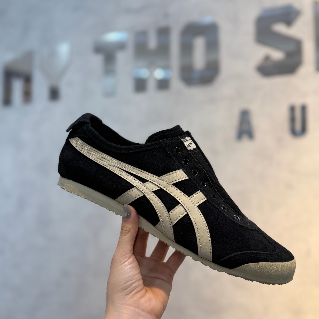 Giày Onitsuka Tiger Mexico 66 Slip On Black/Putty 1183C157-001