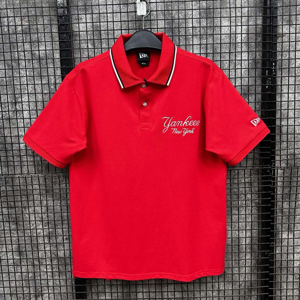 áo new era polo đỏ