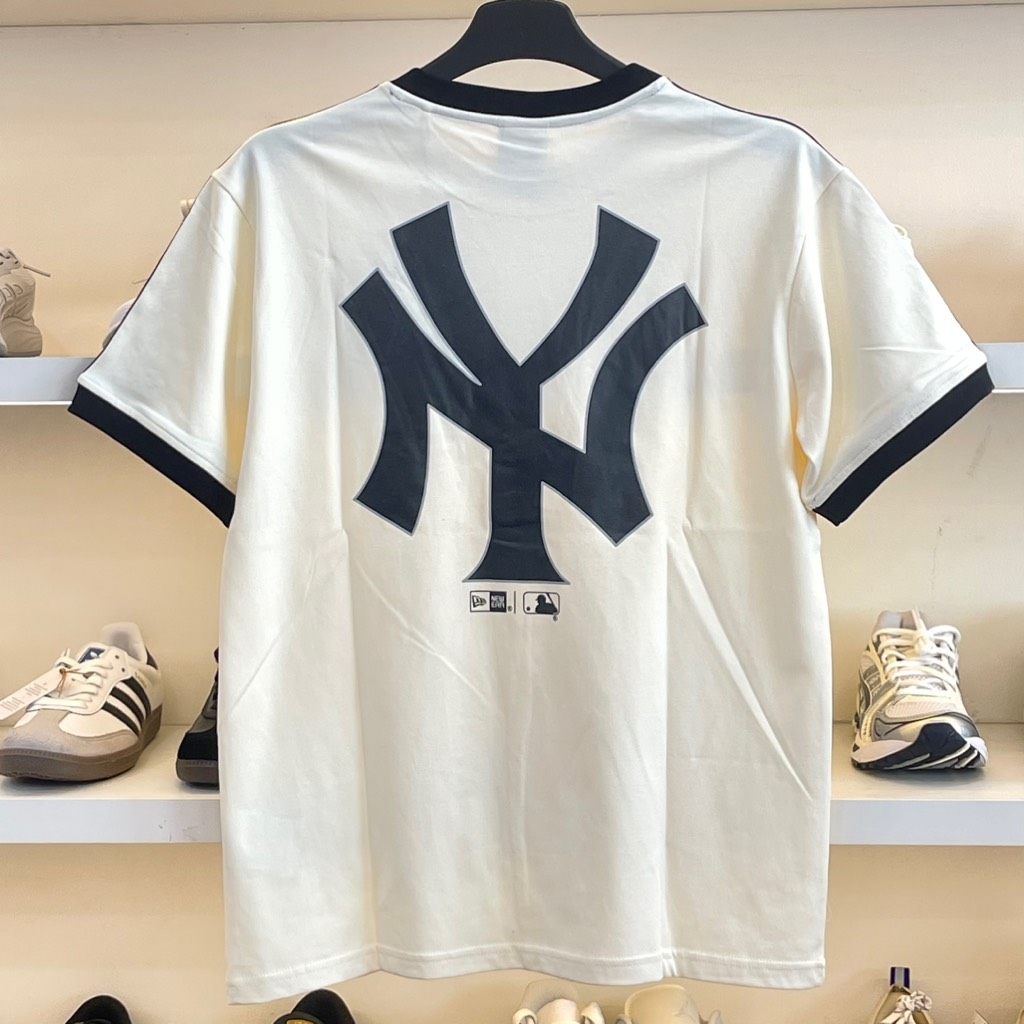 Áo New Era Begie viền đen NY