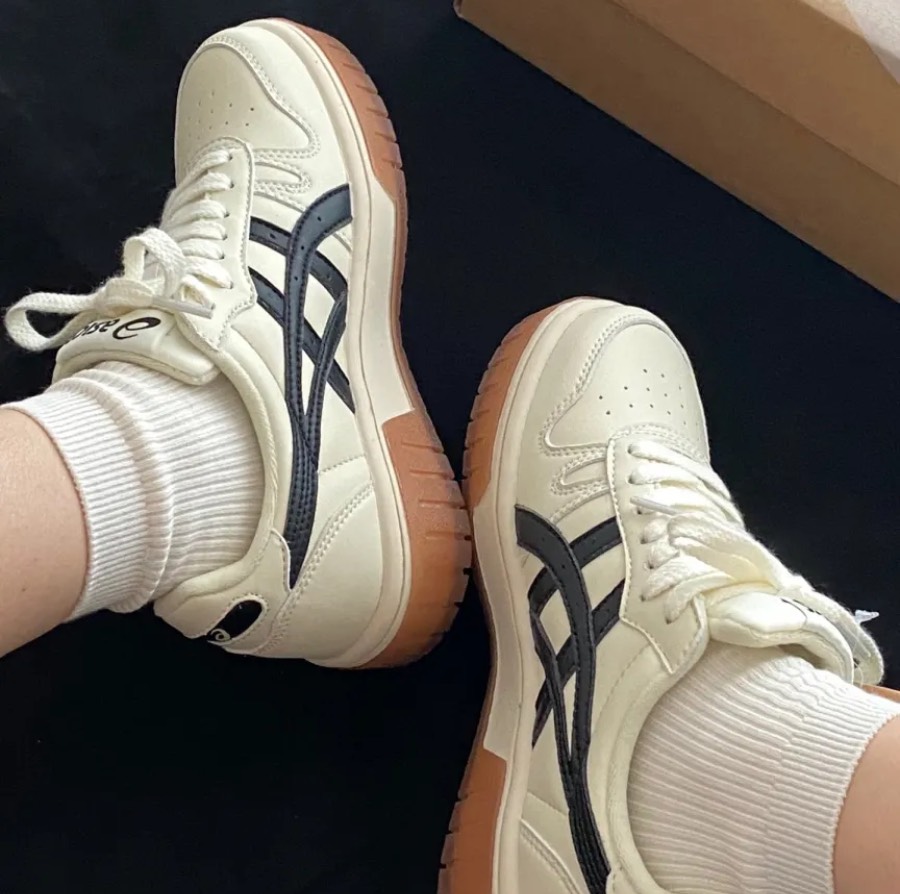 Giày Asics Court Cream Black Gum