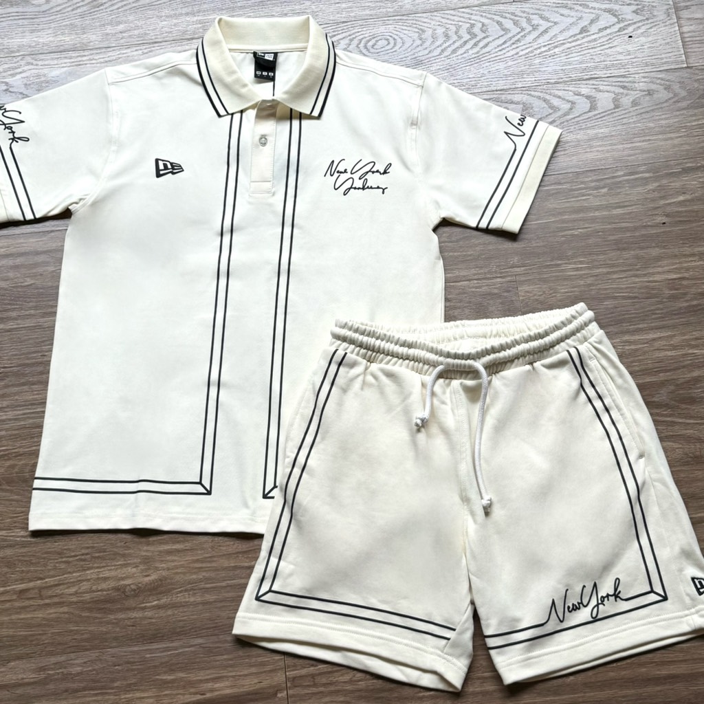 Set New Era Begie Viền Đen