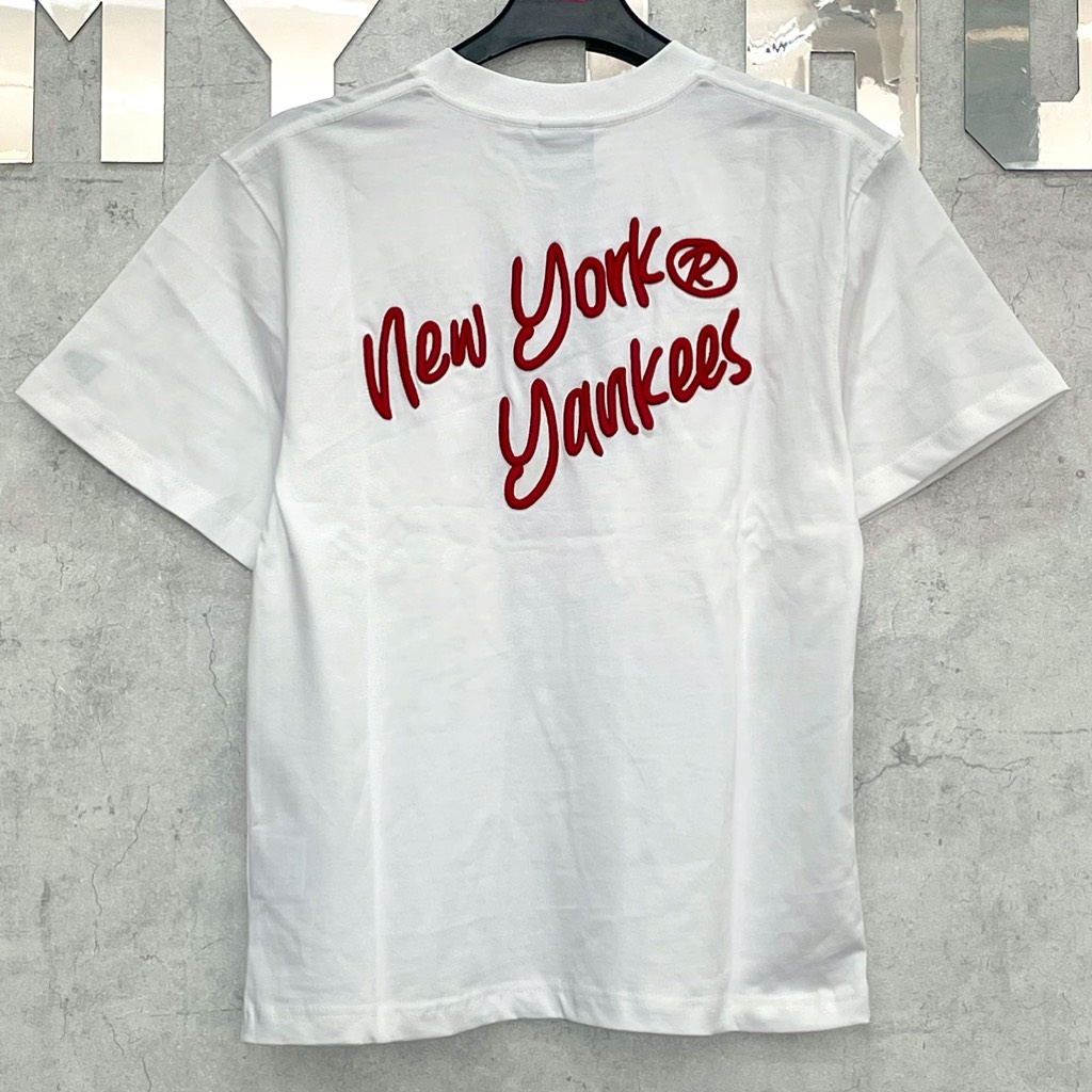 Áo New Era Trắng Chữ Đỏ