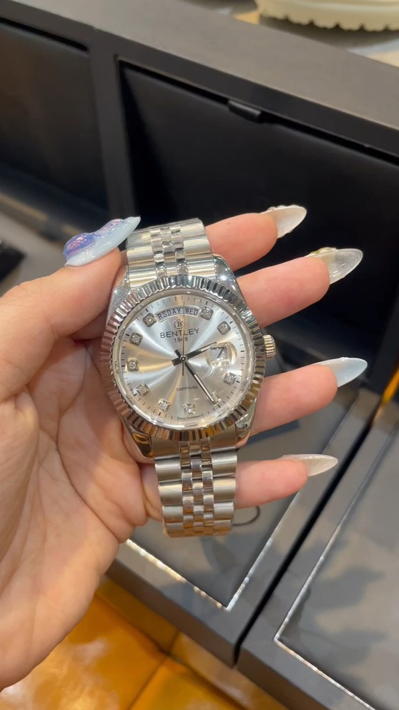 Đồng Hồ Bently Silver sz 40