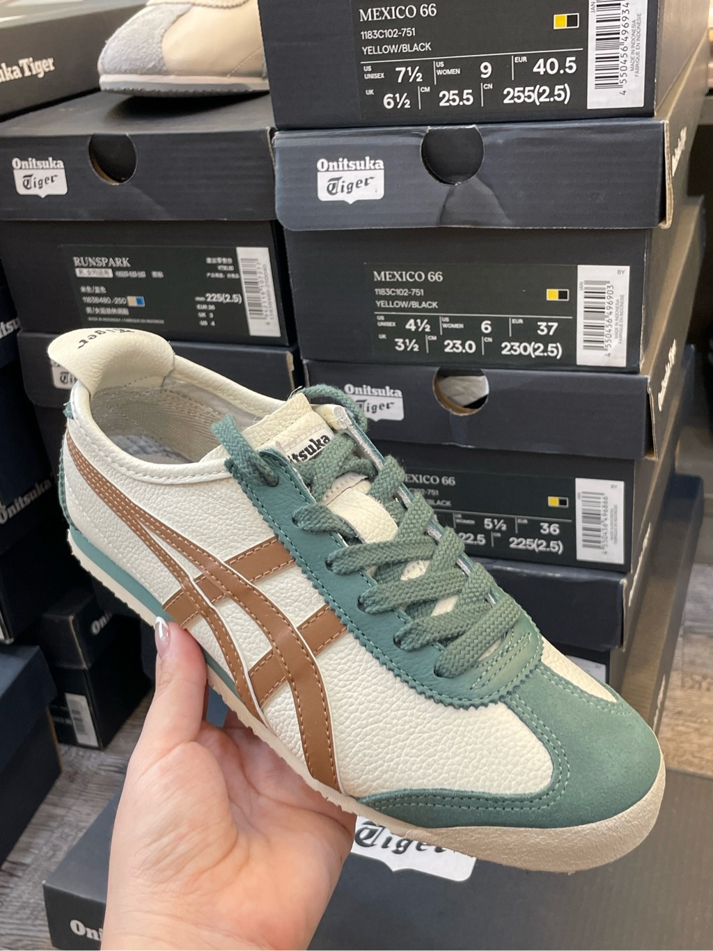 Onitsuka Tiger Mexico 66 Cream Green Orange