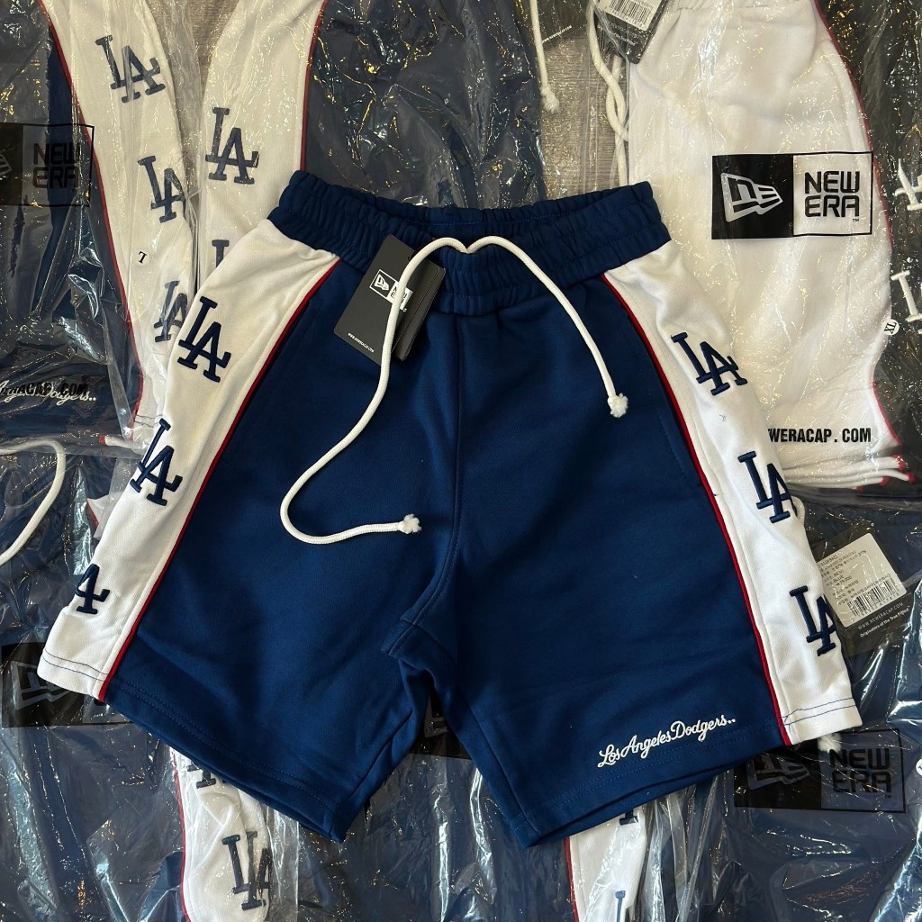 Quần New Era Xanh Navy Sọc Trắng LA
