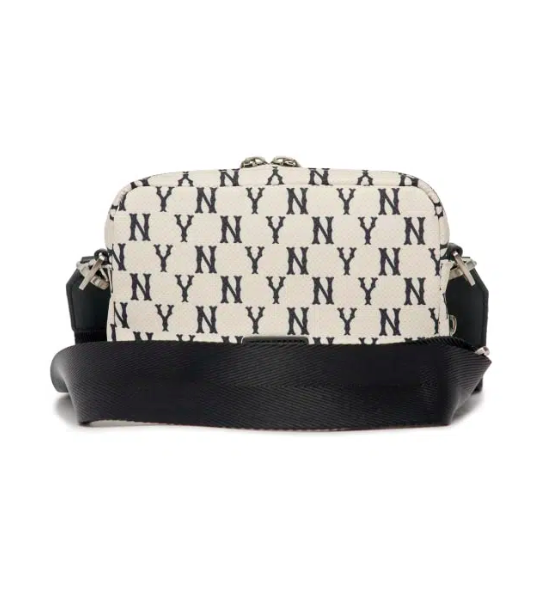 Túi Đeo Chéo MLB Monogram Mini New York Yankees - Trắng