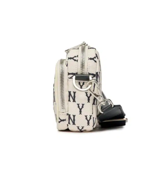 Túi Đeo Chéo MLB Monogram Mini New York Yankees - Trắng