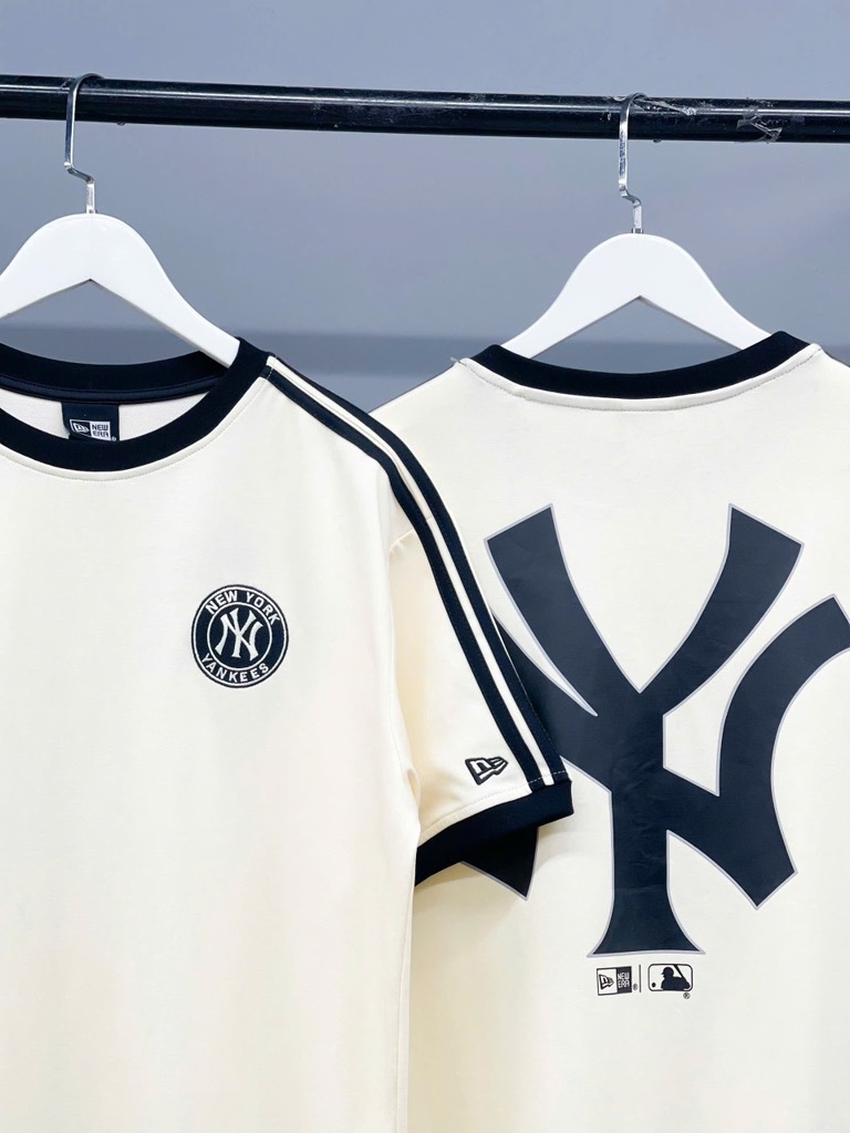 Áo New Era Begie viền đen NY